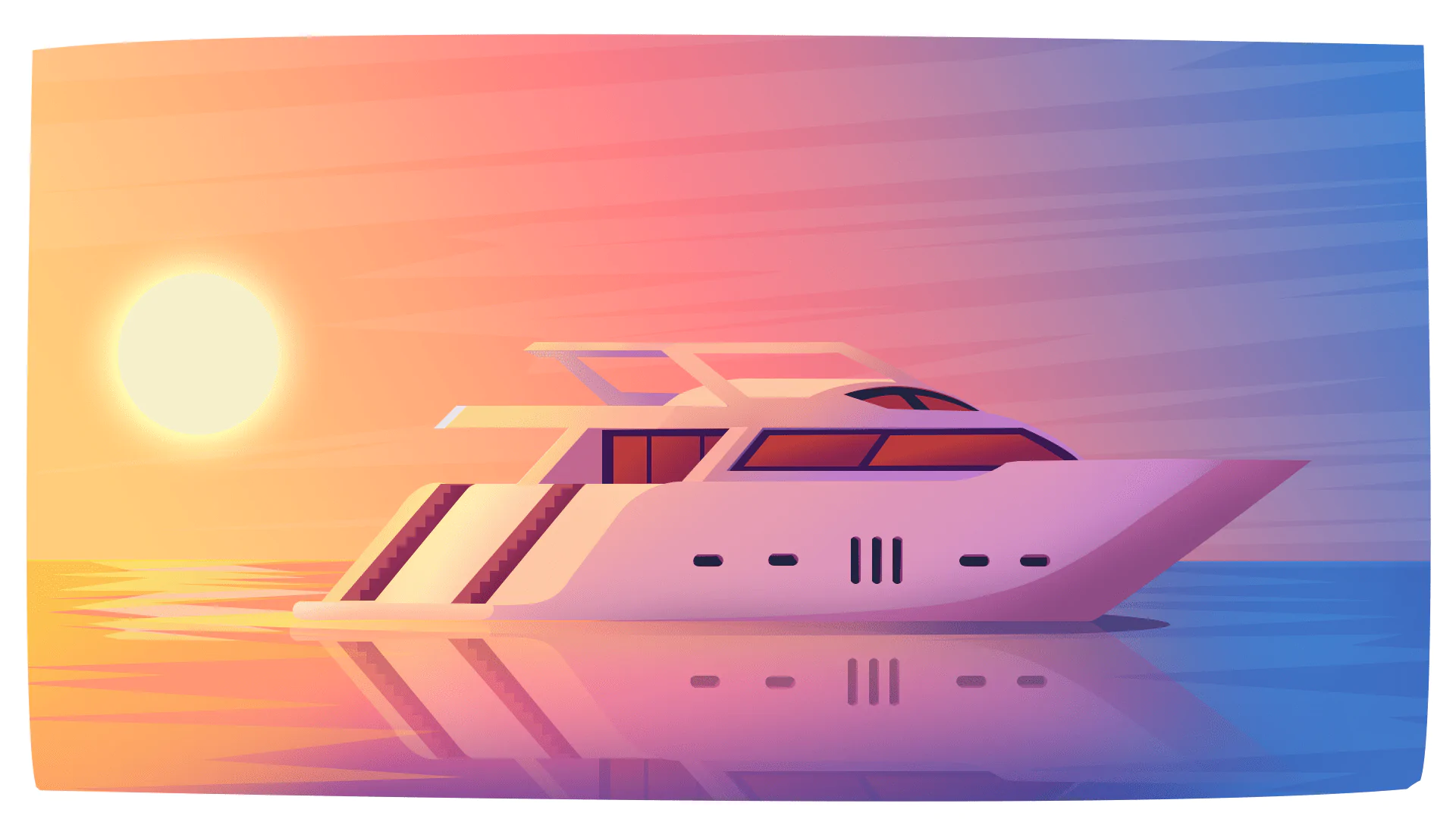 amazing weekly yacht rental experience against the sunset